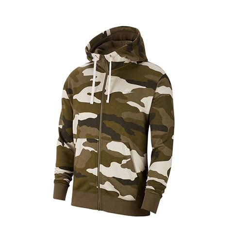 camouflage hoodie herren nike|Nike full zip camo hoodie.